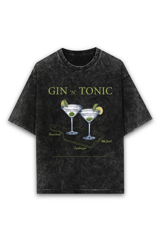 Gin & Tonic Acid Oversized T-shirt