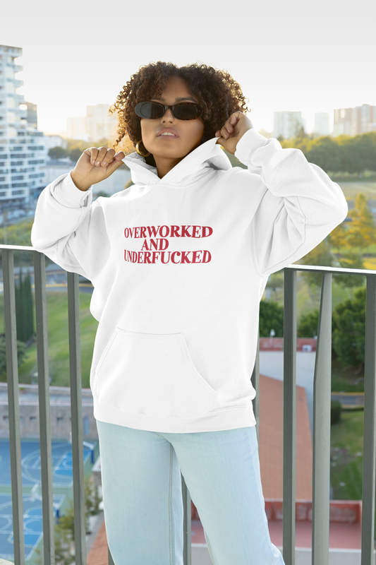 Overworked Hooded Sweat Shirt